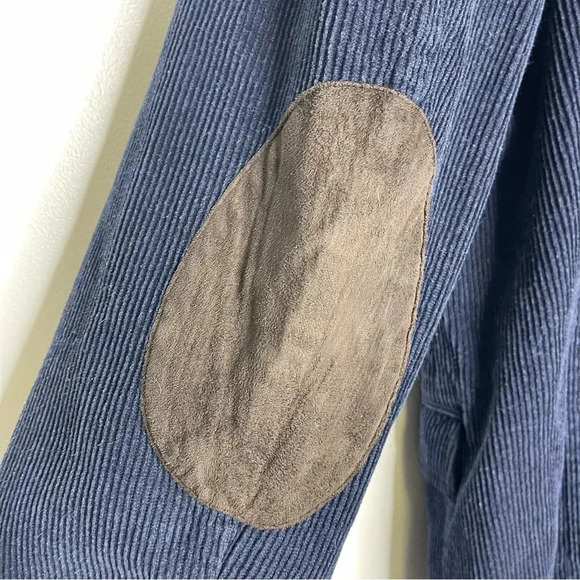 L.L.Bean Men's Blue Corduroy Blazer Elbow Patch Size 44 Tall - Picture 5 of 8